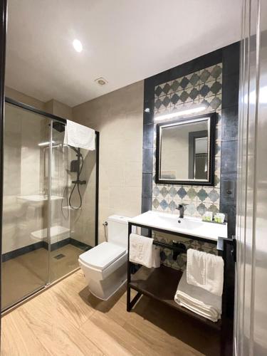 Et badeværelse på Mape Loft Rural Aljibe