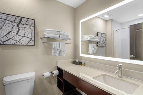 Koupelna v ubytování Best Western Plus Bay City Inn & Suites