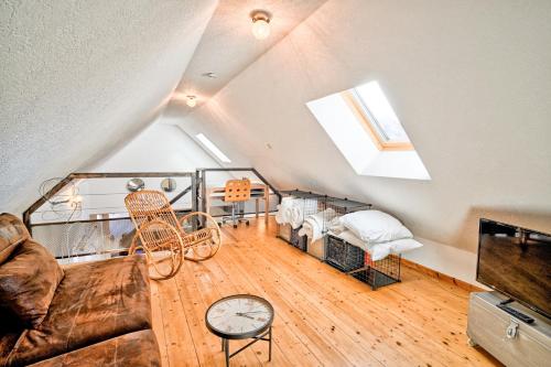 Χώρος καθιστικού στο gite cosy