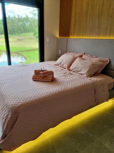 Postel nebo postele na pokoji v ubytování Refugio na Serra