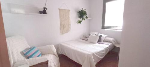 Postel nebo postele na pokoji v ubytování Beautiful house near the center with terrace