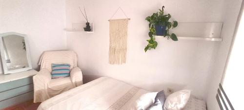 Postel nebo postele na pokoji v ubytování Beautiful house near the center with terrace