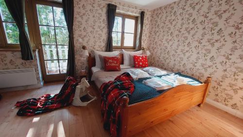 Voodi või voodid majutusasutuse Chillinn Csillag Cottage Eger toas