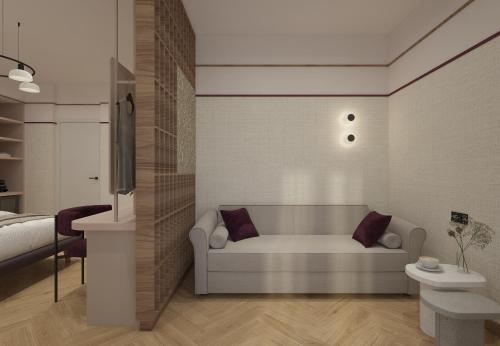 Koupelna v ubytování Hotel Taormina