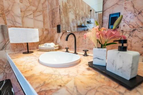 Ένα μπάνιο στο Apartment in Convention Center, Oaxaca