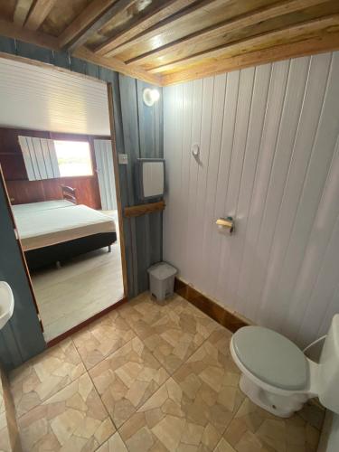 Koupelna v ubytování Casa do Ribeirinho Pousada