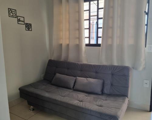 Χώρος καθιστικού στο Cantinho de aconchego 02 - com ar condicionado