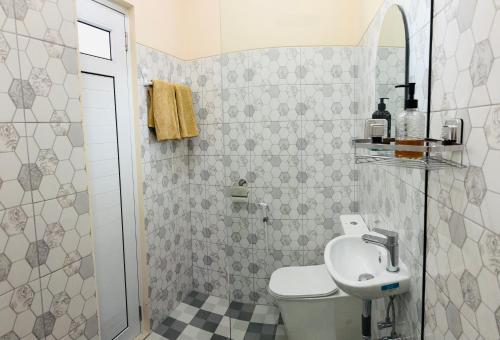 Koupelna v ubytování Hokkhi huis