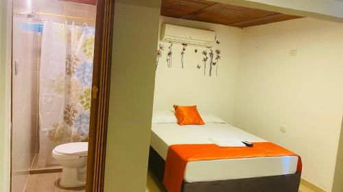 Koupelna v ubytování WAYANAY TAYRONA ECO HOSTEL