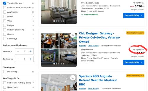 奥古斯塔Chic Designer Getaway - Private Cul-de-Sac, Veteran-Owned的网站主页的截图