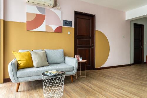 Posezení v ubytování Cove Ananya