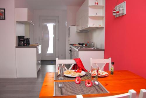 Dapur atau dapur kecil di Exklusive Ferienwohnung