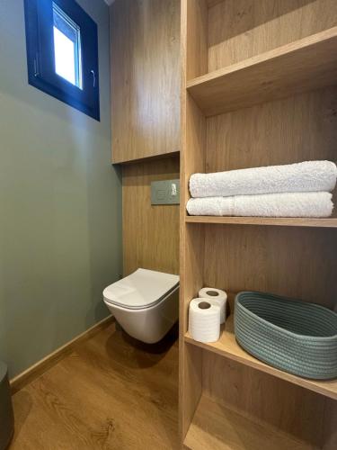 Koupelna v ubytování Całoroczne domki przy polu golfowym Gorko Golf & Country `Club