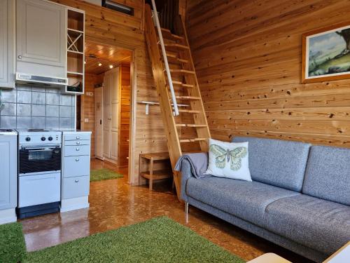 Kuchyň nebo kuchyňský kout v ubytování LuppoSyöte