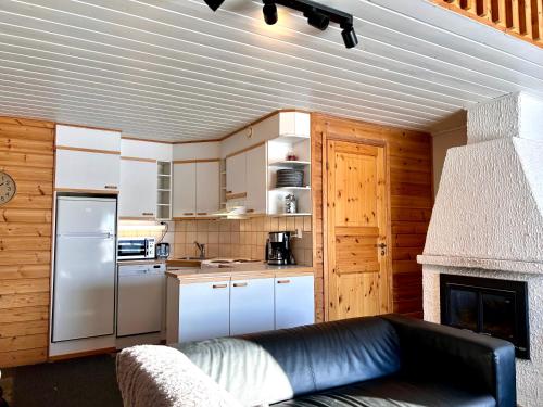 Kuchyň nebo kuchyňský kout v ubytování Himos Mökki