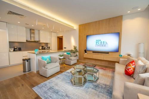 Chic 2Bedroom And Maids Room Apartment Mins from Dubai Mall