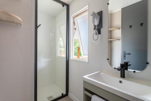 Koupelna v ubytování Château de l'Hom