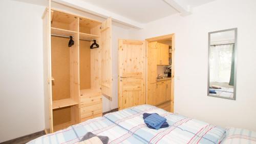 Postel nebo postele na pokoji v ubytování Reihenhaus, 40 qm, 1 Schlafzimmer