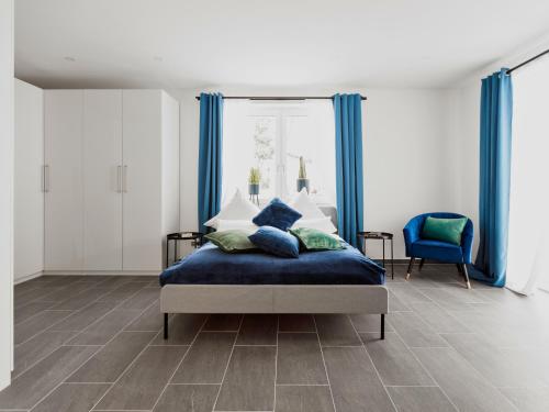 Χώρος καθιστικού στο Ferienwohnung Alte Schule Kennfus - Ruhe genießen