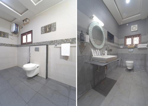 Koupelna v ubytování Alaya Stays Royal Valora Charming 5 BHK villa with Garden