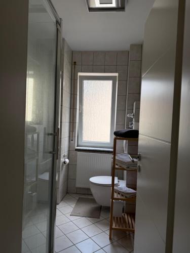 Koupelna v ubytování Urban City Room - Self Check In - Bad Nauheim