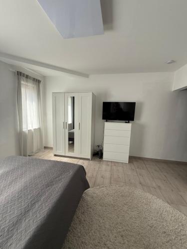 TV a/nebo společenská místnost v ubytování Urban City Room - Self Check In - Bad Nauheim