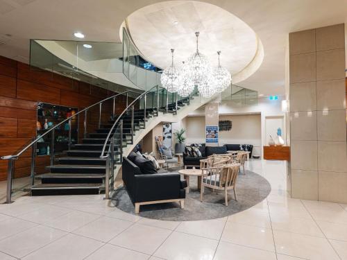 Posezení v ubytování Novotel Christchurch Cathedral Square