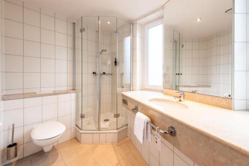 Koupelna v ubytování Premier Inn Braunschweig City Centre