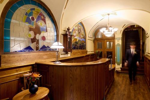 Koupelna v ubytování Hotel Residence U Černého Orla