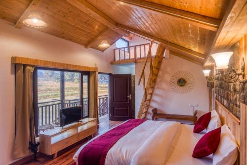 Postel nebo postele na pokoji v ubytování Pitaara Cottage