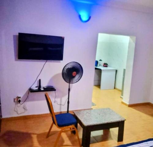 TV a/nebo společenská místnost v ubytování Short Let Apartments in Lagos Business School Lekki Ajah