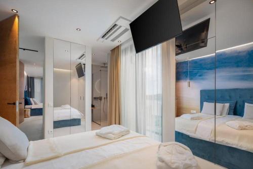 Postel nebo postele na pokoji v ubytování Bianco