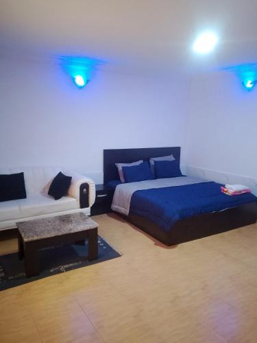 Ένα ή περισσότερα κρεβάτια σε δωμάτιο στο Short let apartments Lekki Ajah Lagos