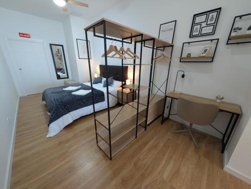 Ένα ή περισσότερα κρεβάτια σε δωμάτιο στο Apartamento Mono