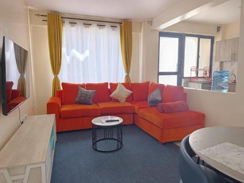 Χώρος καθιστικού στο Luxe one bedroom Kikuyu