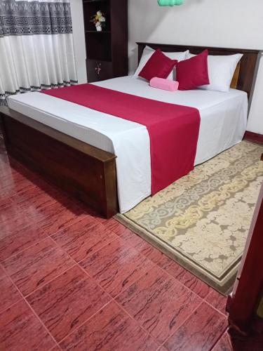 Postel nebo postele na pokoji v ubytování Bell 412