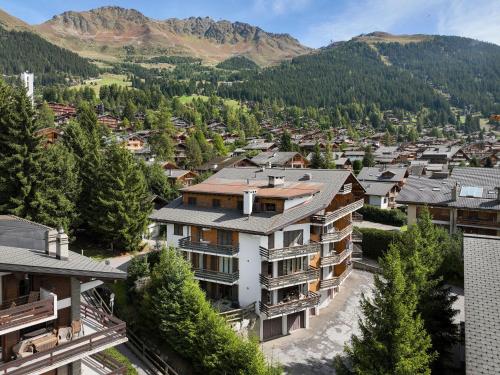 an aerial view of a resort town with mountains at Apartment Galaxie 110 by Interhome in Verbier