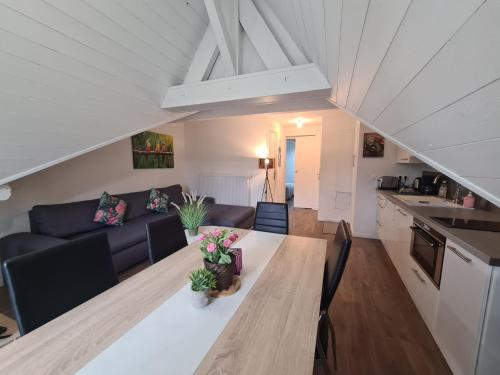 Η κουζίνα ή μικρή κουζίνα στο Domaine de l'Eculaz