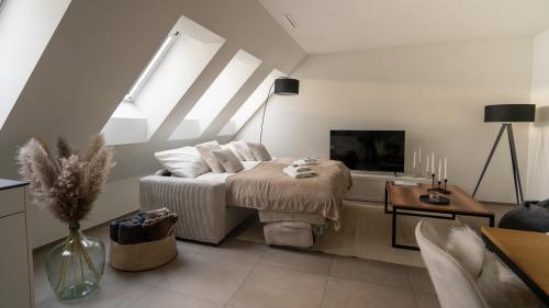 Modern apartment next to Zurich HB with roof terrace