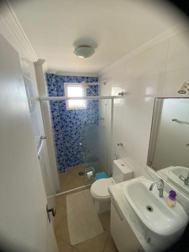 Koupelna v ubytování Vista para o Mar