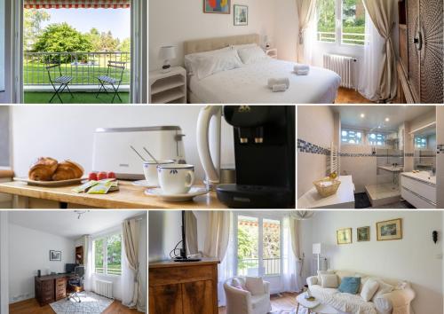 Posezení v ubytování Le Chateaubriand - Calme, balcon et parking