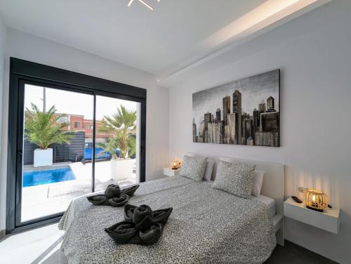 Postel nebo postele na pokoji v ubytování R-40-D Retiro exclusivo