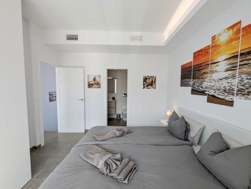 Postel nebo postele na pokoji v ubytování R-58 New Luxury