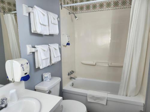 Koupelna v ubytování Motel Rimouski