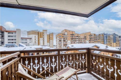 Μπαλκόνι ή βεράντα στο Ski In-Out - Heart of Val Thorens Great 6 Guests, WiFi
