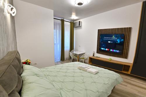 Μια τηλεόραση ή/και κέντρο ψυχαγωγίας στο Sofia Luxury Studio