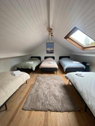 Ένα ή περισσότερα κρεβάτια σε δωμάτιο στο Villa Les Hortensias