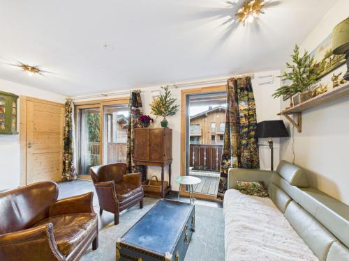 Appartement haut standing au centre des Gets, 5 pers, balcon, wifi, proche commerces