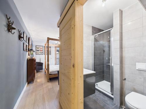 Appartement haut standing au centre des Gets, 5 pers, balcon, wifi, proche commerces