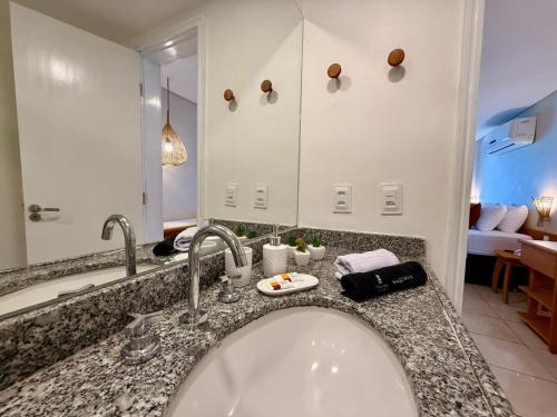 Koupelna v ubytování O melhor da Beira Mar de Fortaleza